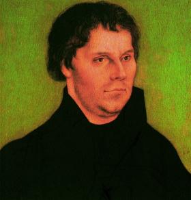 Martin Luther c. 1525 by Lucas the Elder—there was no such event in European history as ‘the Reformation’. (Bridgeman Art Gallery)