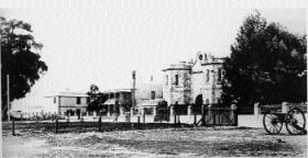 Freemantle prison, where O’Reilly was held, c.1860. (Battye Library)