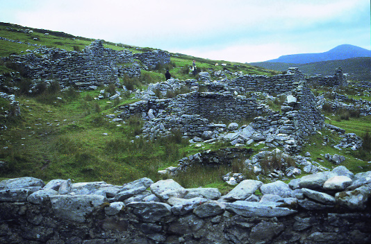 Slievemore deserted village, Achill Island, County Mayo, 1996