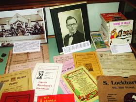 A selection of feis and drama programmes in the arts and culture section. (Newry and Mourne Museum)
