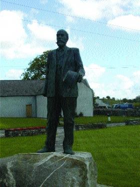 Statue of Davitt in front of the museum.