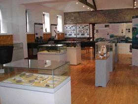 Part of the main exhibition space in the museum.