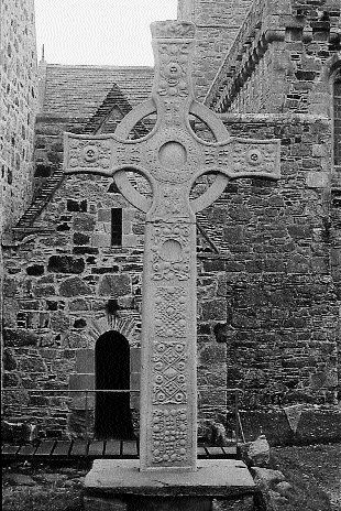Replica (1970) of St John's Cross, Iona. (Richard Warner) 
