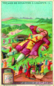 Several series, including two by Liebig, were based on Swift's Gulliver's Travels.