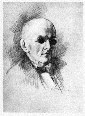 Carl GIlbert Hardebeck. Drawing by Seán O'Sullivan RHA. (Capuchin Annual)
