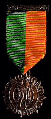 1916 medal of ICA veteran Robert de Coeur. (National Museum of Ireland)