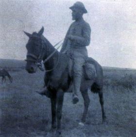 Michael Davitt at a Boer military camp at Osspruit in the Orange Free State, spring 1900. (Trinity College, Dublin)