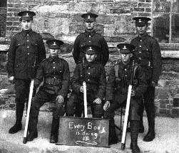 Royal Dublin Fusiliers pose for a recruitment poster.
