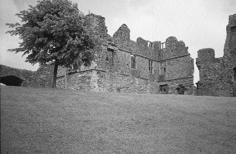 The fortified house at Castlecaulfield, County Tyrone.