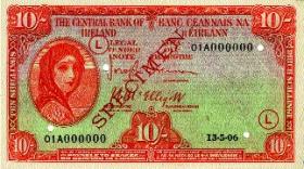 Three series of Irish banknotes were issued, initially by the Irish Currency Commission (1928-1943), and thereafter by the Central Bank of Ireland: the ‘A’ series from 1928 to the early 1980s [although the 10s. note went out of circulation in 1971]