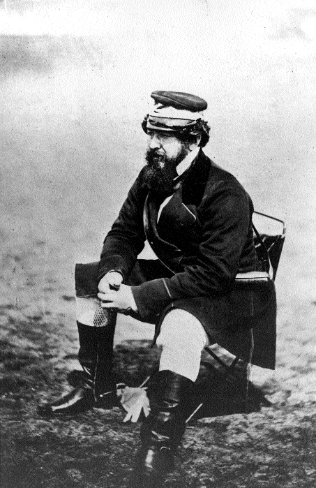 William Howard Russell, Dublin-born London Times correspondent, photographed in the Crimea by Roger Fenton.
