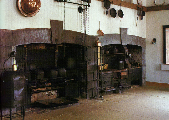 The kitchen at Strokestown Park House, similar to Mrs Delany's at Delville. (Barbara and René Stoeltie)