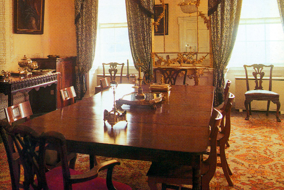 A typical eighteenth-century dining room at Newbridge House, Co. Dublin. (Cobbe Family Trust and Fingal County Council)