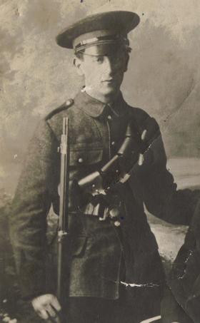 Irish Volunteer Gerald Keogh, the dispatch rider shot dead outside Trinity College in 1916.
