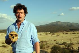 Presenter Diarmuid Gavin in Keyna, where the earliest traces of humanity are to be found.