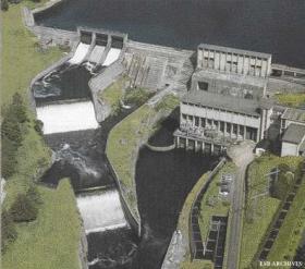 Cathleen’s Falls hydro-electric station, Ballyshannon, Co. Donegal—the intended target for UVF man Thomas McDowell’s bungled attack in October 1969. (ESB Archives)