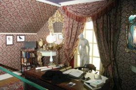 The drawing-room—recreates Lady Gregory’s favourite space in the corner of the room.