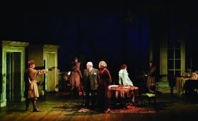 IRA men force the family to leave before they burn down the Big House as a reprisal for the execution of a young republican.(All images, Abbey Theatre)