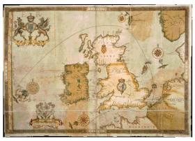 Map of the British Isles c. 1588. (British Library)