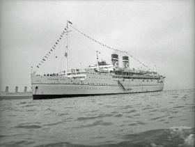 The Star Line’s Arandora Star at Spithead, May 1937. (National Maritime Musuem, Greenwich)