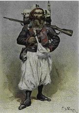 A flamboyantly dressed élite French force, but as a foreigner he was only able to join the French Foreign Legion. (National Museum of Ireland)