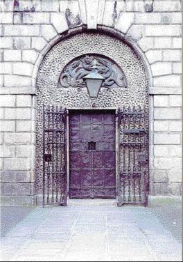 The front door of Kilmainham Gaol—first opened (closed?) to prisoners in 1796.