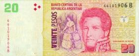 Juan Manuel de Rosas, caudillo (dictator) of Argentina, still adorns the 20-peso bank note.