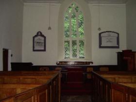 St Bridget’s Church, Kiltubrid, Co. Leitrim has retained its original interior layout of gallery and box pews (below) with only minor alterations.