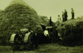 Members of the Pearson family at work on their land at some time before the killings. (RTÉ Stills Library)