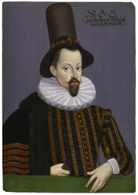 James I—amongst the many documents produced by the Irish Society to back up its claim to private ownership were letters patent from King James granting it the fishery in 1613. (National Portrait Gallery, London)