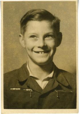 Nine-year-old Tomas Reichental before he was imprisoned in Bergen-Belsen concentration camp in October 1944.