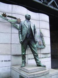 The James Connolly monument in Beresford Place, opposite Liberty Hall.