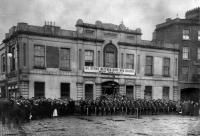 Connolly’s Irish Citizen Army parade outside Liberty Hall in September 1914. According to Fergus D’Arcy, in 1916 Connolly was acting ‘not so much out of revolutionary fervour than out of despair’. (George Morrison)