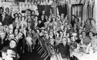 A coronation party on Brithweunydd, Trealaw, in the Rhondda Valley, Wales. In contrast, the London Times reported that coronation day was informally celebrated with ‘covert enthusiasm’ in Dublin. (Rhondda Valley Images)