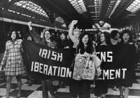 Supporters of the Irish Women’s Liberation Movement’s ‘contraception train’ arrive at Dublin’s Connolly Station in May 1971. The feminist movement had emboldened women to reject their appraisal at the dancehall and to demand an increased sexual component on dates and in relationships prior to marriage. (Eddie Kelly/Irish Times)