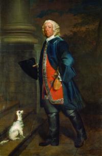 portrait of Charles Tottenham in his boots by James Latham—in 1777, as New Ross council’s treasurer, Tottenham organised the town’s first fire engine, brought from London and costing £57.13s.11d. (National Gallery of Ireland)