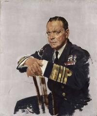 Sir William Orpen’s portrait of First Sea Lord Rosslyn E. Wemyss, commander-in-chief, coast of Ireland. At the height of the conscription crisis in April 1918 his ‘report on the state of the people’ epitomised the contemptuous tone and disdain for Irish nationalist aspirations of the British military establishment. (National Portrait Gallery, London)