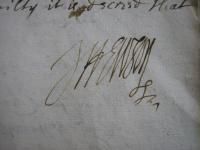 One of the most noteworthy aspects of the surviving records is the great flourish with which the commanding officer, John Hewson, signed many of these death warrants. Seeing his signature flow across the page, there is a palpable sense that he enjoyed the power and drama of his life-and-death decisions. (Marsh’s Library)