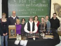 The author, Andreas Roth (second from left), and the students of Grashof Gymnasium, Essen, Germany, who recreated the experiments.