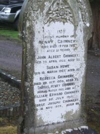 The gravestone of John Chinnery, one of 13 Protestant civilians murdered in and around Dunmanway in April 1922.