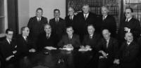 The Irish cabinet in 1948, with the minister for defence, Dr T.F. O’Higgins (front row, second right)—his cooperation, and that of the army authorities, was essential if the mission was to be accomplished.
