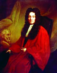 John Stearne (1624–69), elected public professor of medicine in Trinity College for life in 1656. In 1667 he secured a charter from Charles II for the College of Physicians in Dublin. (Royal College of Physicians of Ireland)