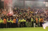 Shamrock Rovers fans in high spirits away to Bohemians at Dalymount Park last season. (Paul Reynolds)