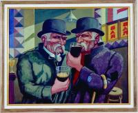 he twins by Harry Kernoff—one of the well-chosen paintings in the exhibition. (Private collection)