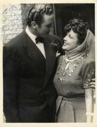 Jack Doyle and his film-star wife Movita featured as a comedy and musical double act in the Something in the Air series of shows written by Dick Forbes in 1944. (Wade Collection, Gilbert Library)