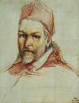 Pope Paul V by Guido Reni-when he was elected pope in 1606, Lombard became a member of his official household. (Private collection)