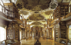 Above: Stiftsbibliothek St Gallen (the Abbey Library of St Gall)—boasts an extensive collection of original manuscripts dating from the seventh century onward.