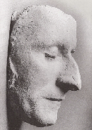 Above: Death mask of Theobald Wolfe Tone. (Trinity College, Dublin) 