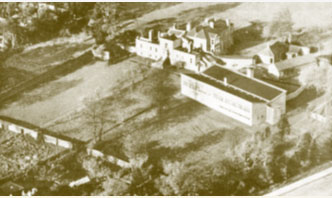 The campus of the Institute for Industrial Research and Standards (IIRS) at Glasnevin, Dublin, c. 1950.