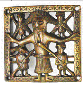 A Crucifixion plaque, probably from Killaloe. (NMI)